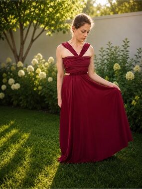 Burgundy Wine Multiway Convertible Infinity Dress